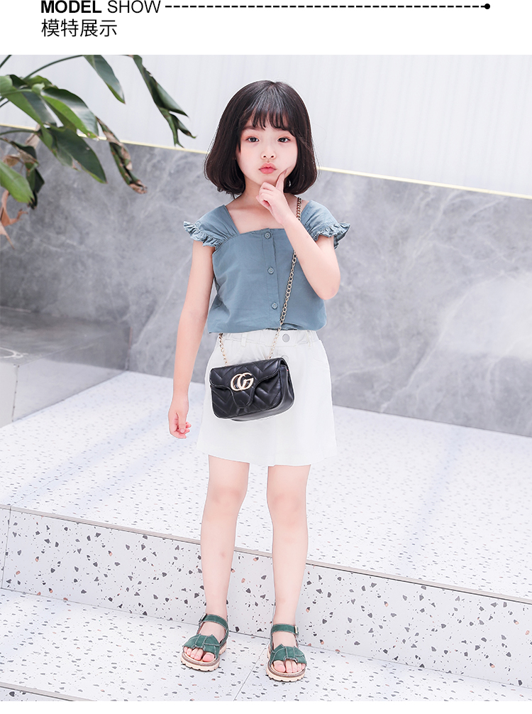 女童凉鞋2022夏季新款露趾儿童软底凉鞋网红女孩中大童鞋cc款绿色37