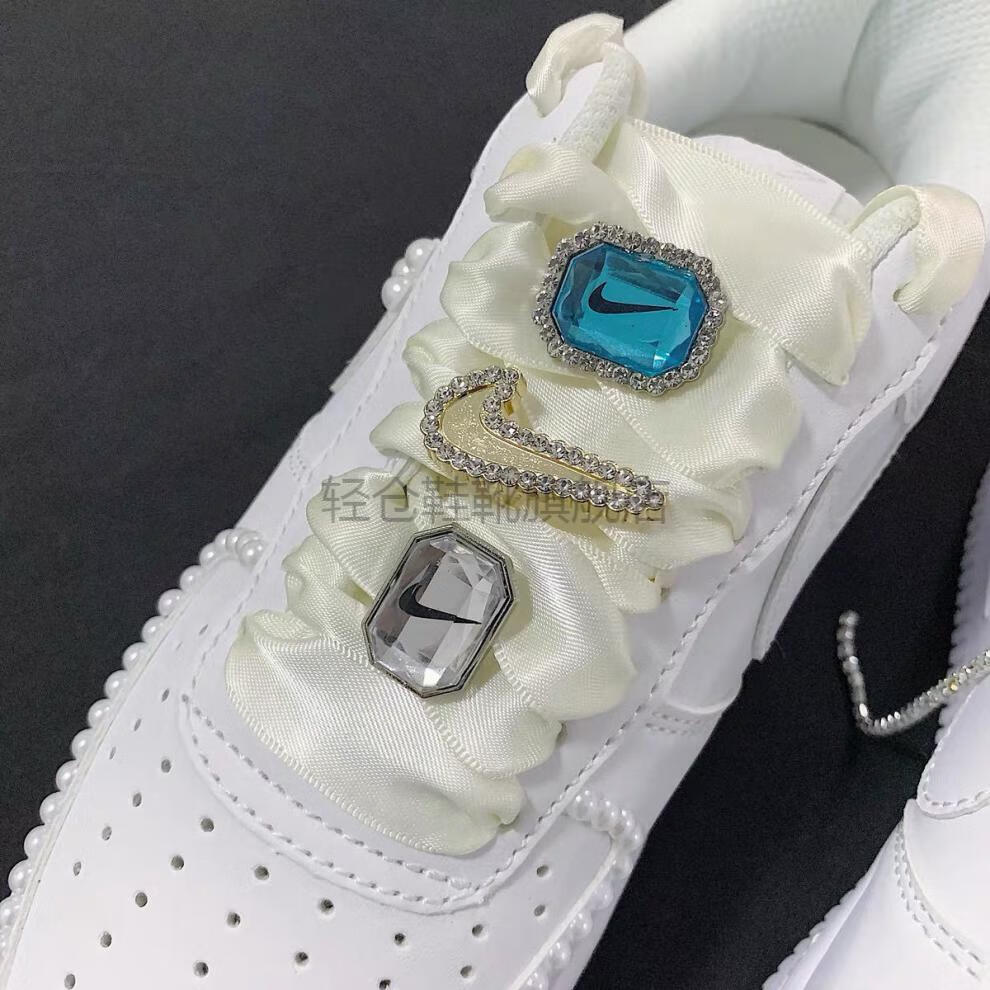 适配耐克空军一号af1鞋带扣装饰飞人diy配件潮流原装自带金属一个洛克