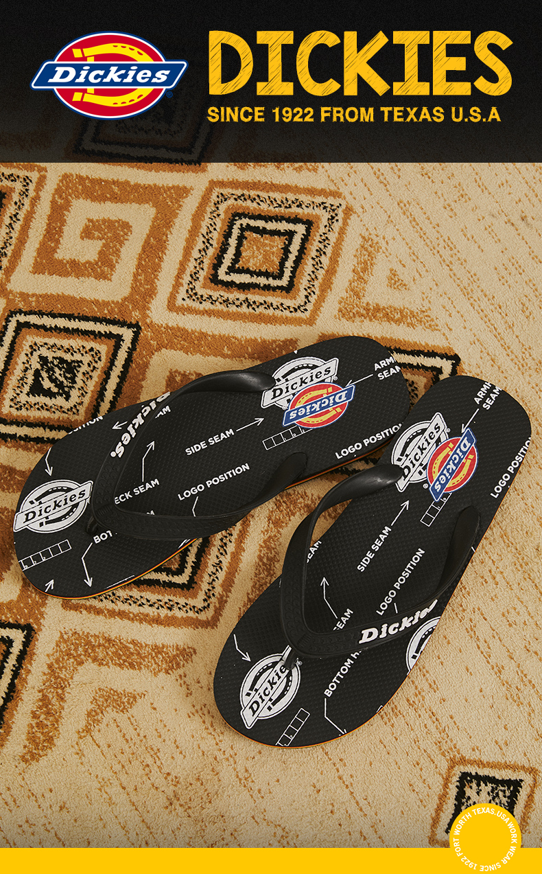 dickies拖鞋男夏季新款人字拖时尚居家室外男士凉拖鞋潮流休闲学生