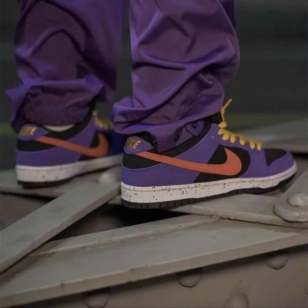 sb dunk low acg 黑紫红泼墨蝎子莱莱低帮男女板鞋 bq6817-008 43