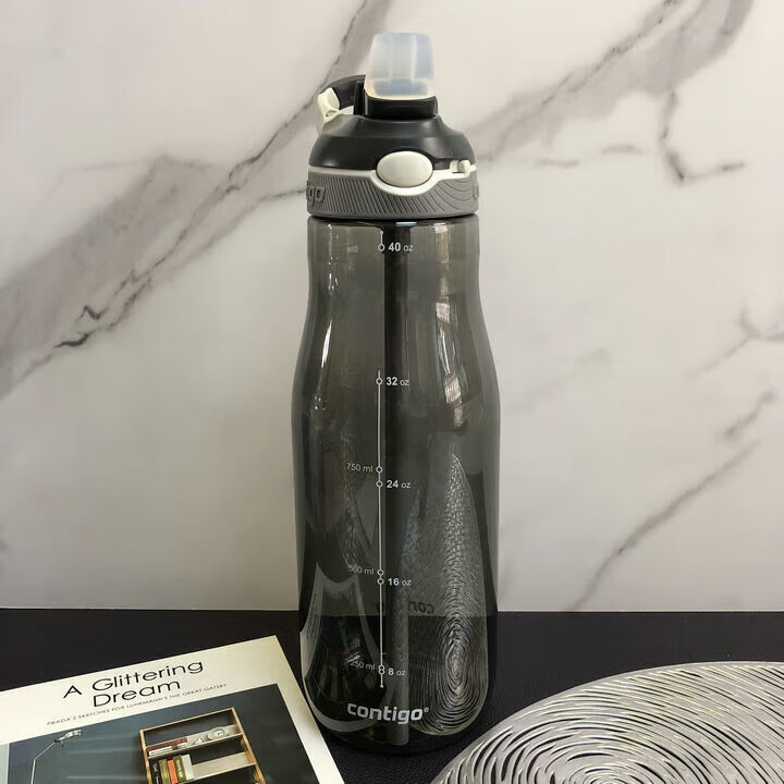 康迪克水杯现货美国contigo康迪克防漏运动水杯 吸管杯便携水壶 健身