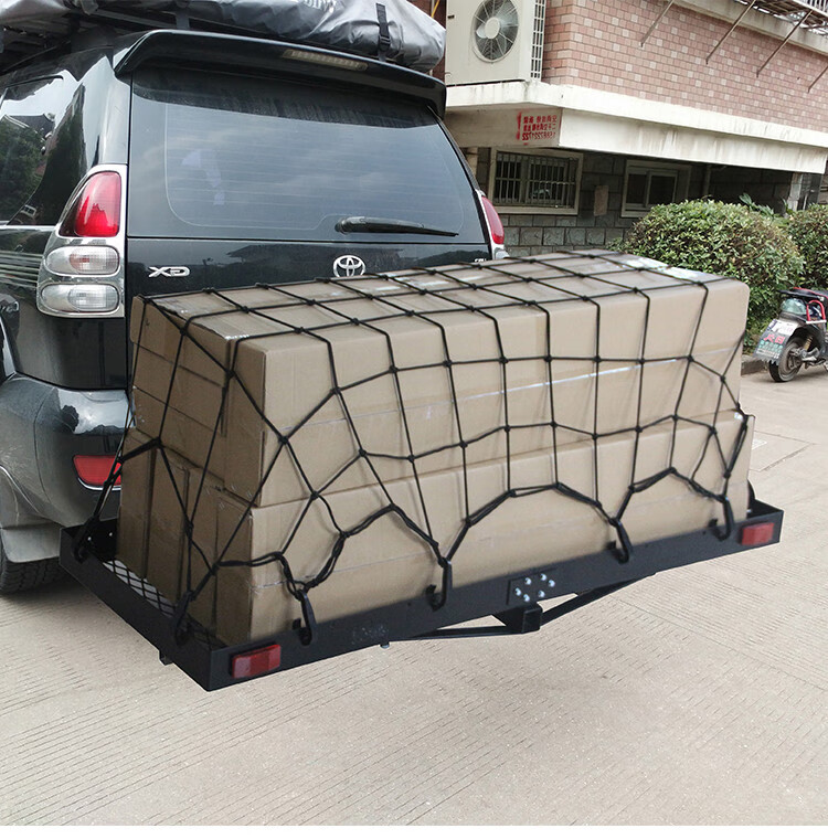 2022年新 款suv越野汽车尾折叠行李筐框后挂式方口接头通用拖车杠臂载
