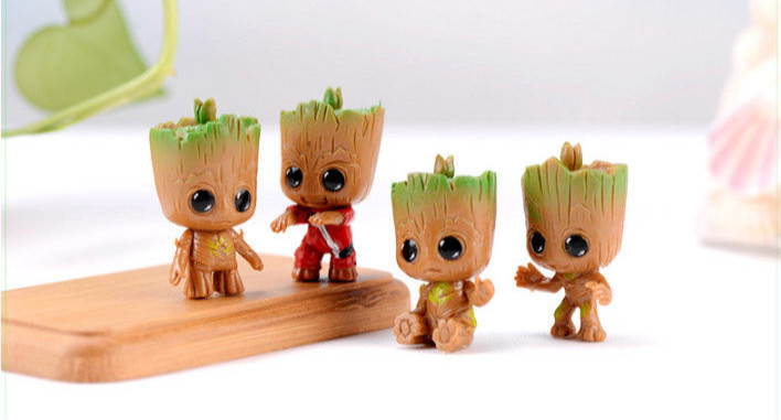 益蔻 漫威卡通小树人格鲁特桌面摆件 生日礼物女 微景观房间装饰品