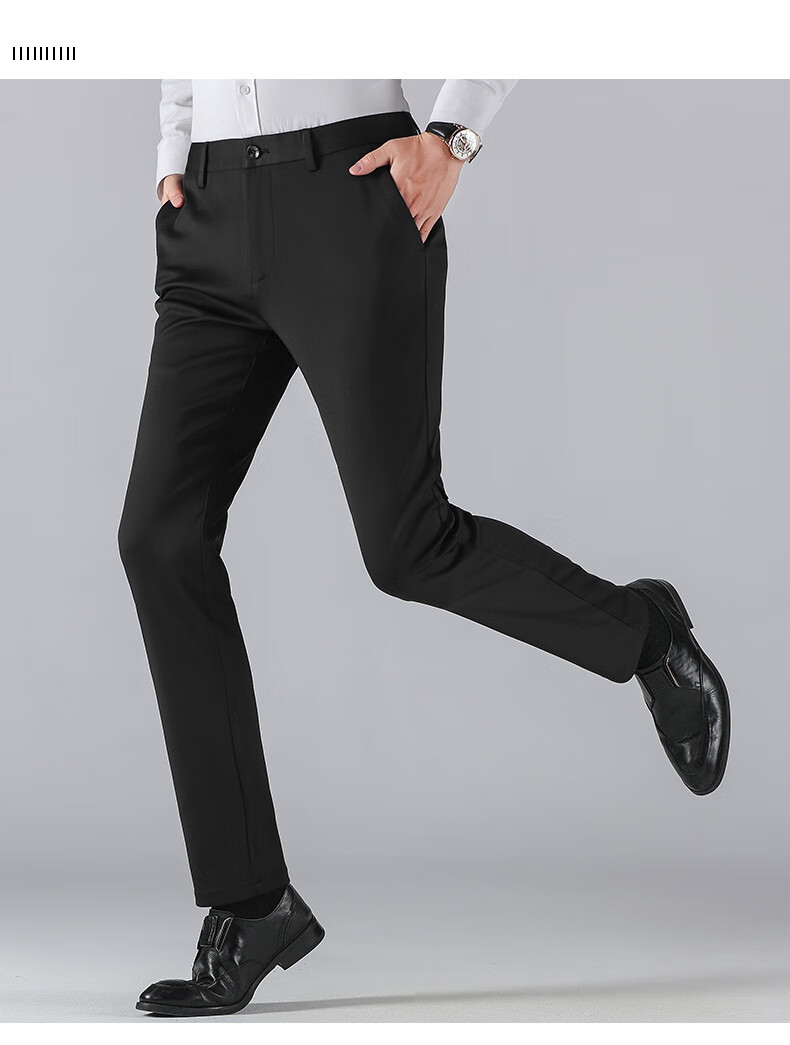 恒源祥西裤男2019秋冬商务休闲男裤正装西装裤男中青年工作裤纯色