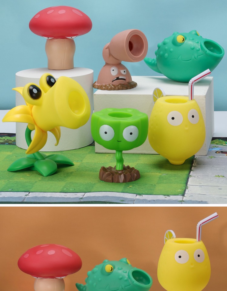 植物大战僵尸的玩具单个软胶火爆辣椒吹风荚兰鳄梨射手莲藕莲小蓬玉米