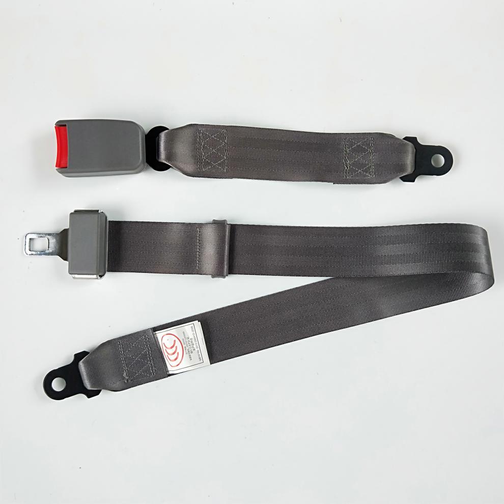适用丰田金杯海狮福田金龙面包车保险带客车后排座椅二点式安全带黑色