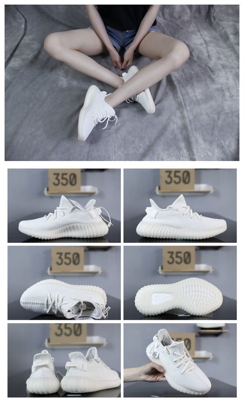 新款椰子鞋350满天星350v学生椰子真爆椰子男女跑步鞋 芝麻灰 36