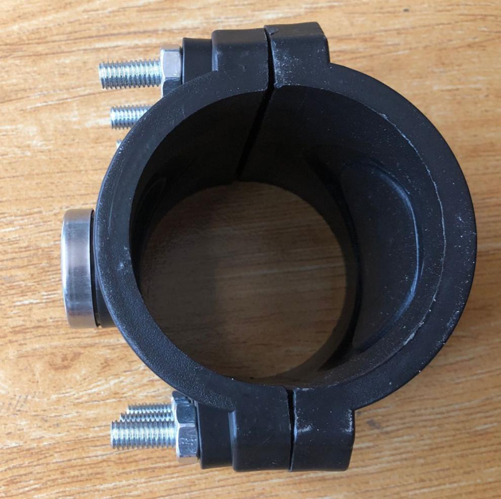 pe90管道75 110 pvc 160快速接口哈弗接抢修节补漏接头三通160x20 75*