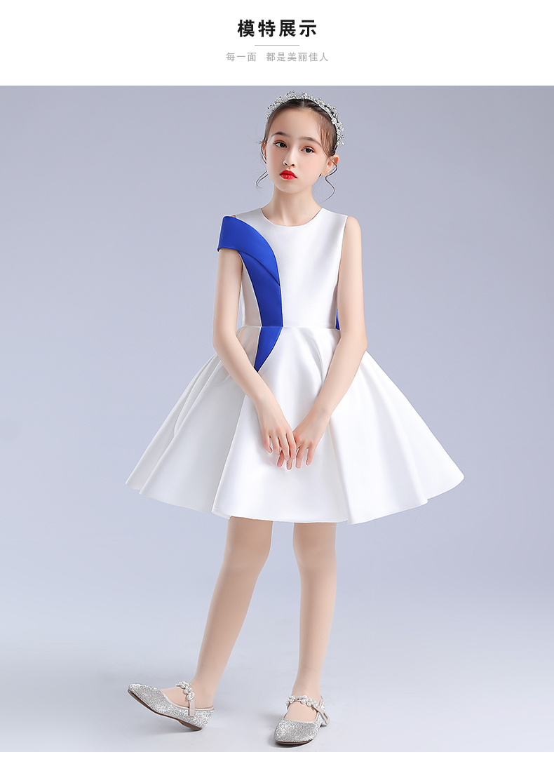 六一儿童小孩子节团体合唱演出服主持人朗诵演讲比赛女童高端礼服公主