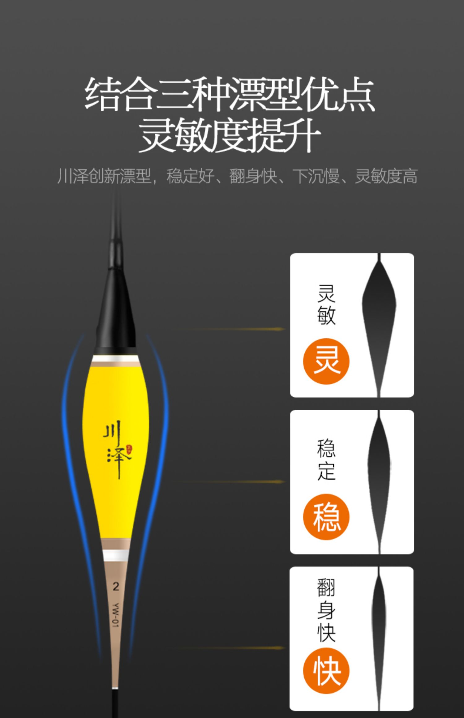 川泽变色夜光漂 日本进口川泽夜光漂咬钩变色浮漂高灵敏鲫鱼鱼漂醒目