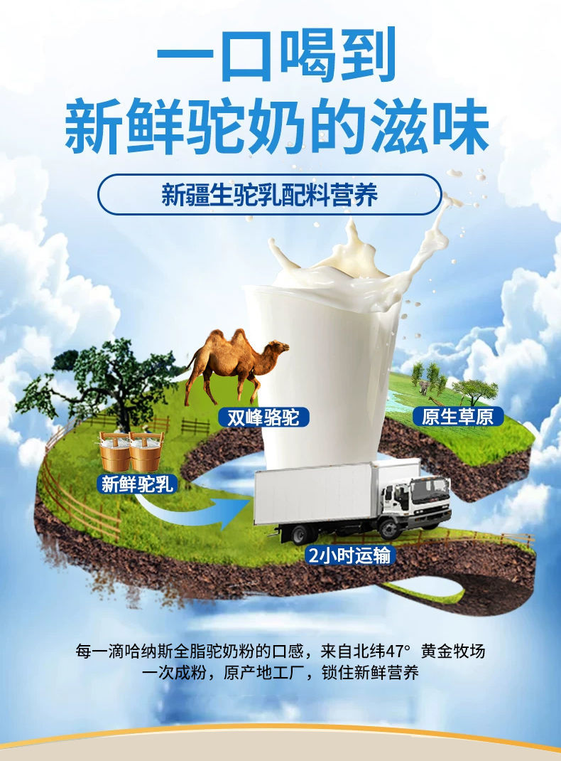 二峰驼王纯骆驼奶粉 3罐【图片 价格 品牌 报价】-京东