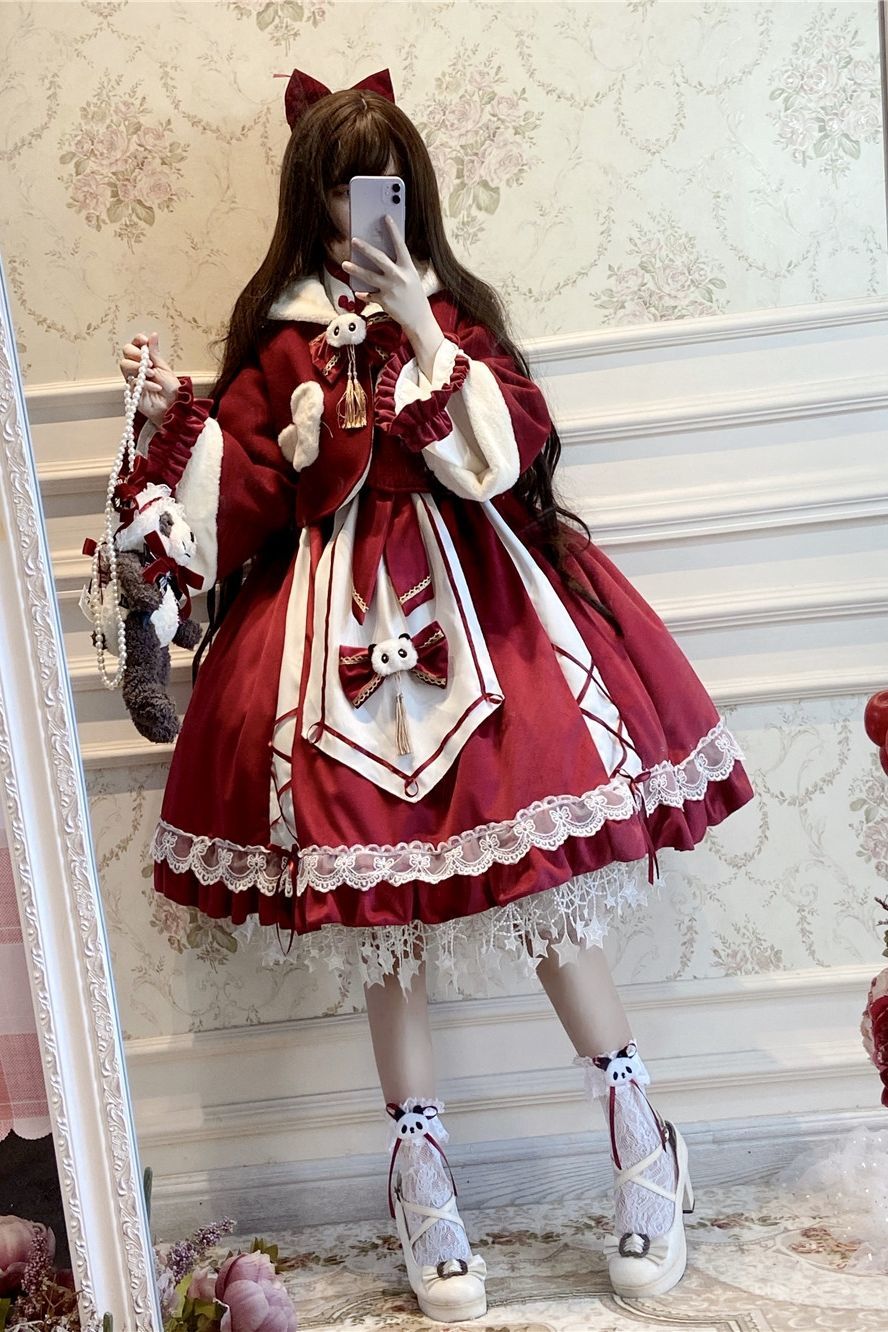 流彗女童洛丽塔儿童裙子公主裙女孩裙子912岁学生初中生萝莉塔中华风