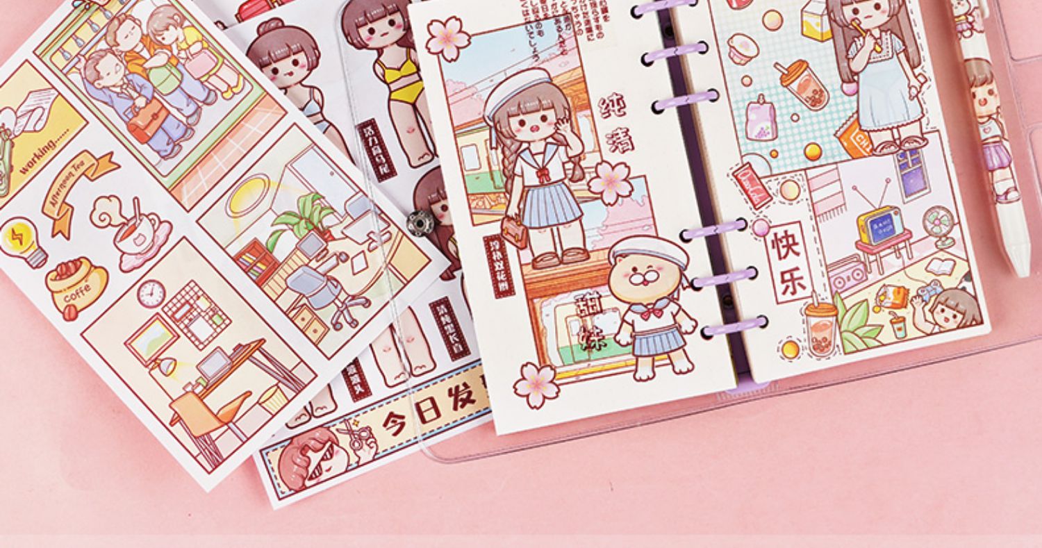 泰裕莱小麻薯百变衣柜胶带换装新品第二弹手帐贴纸女孩儿童可爱少女手