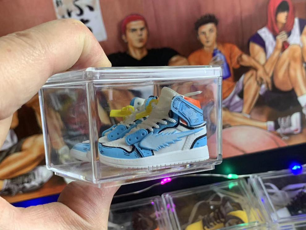 aj球鞋模型 创意手工迷你aj模型鞋墙篮球鞋墙生日礼物汽车载件蛋糕