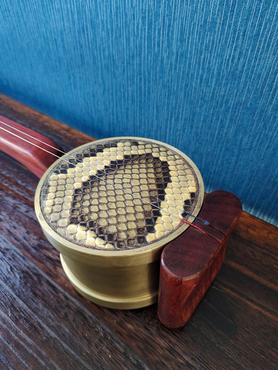 山东特产高档专业黑檀木坠琴花梨红木坠胡坠子高档琴盒黑檀木坠琴高档