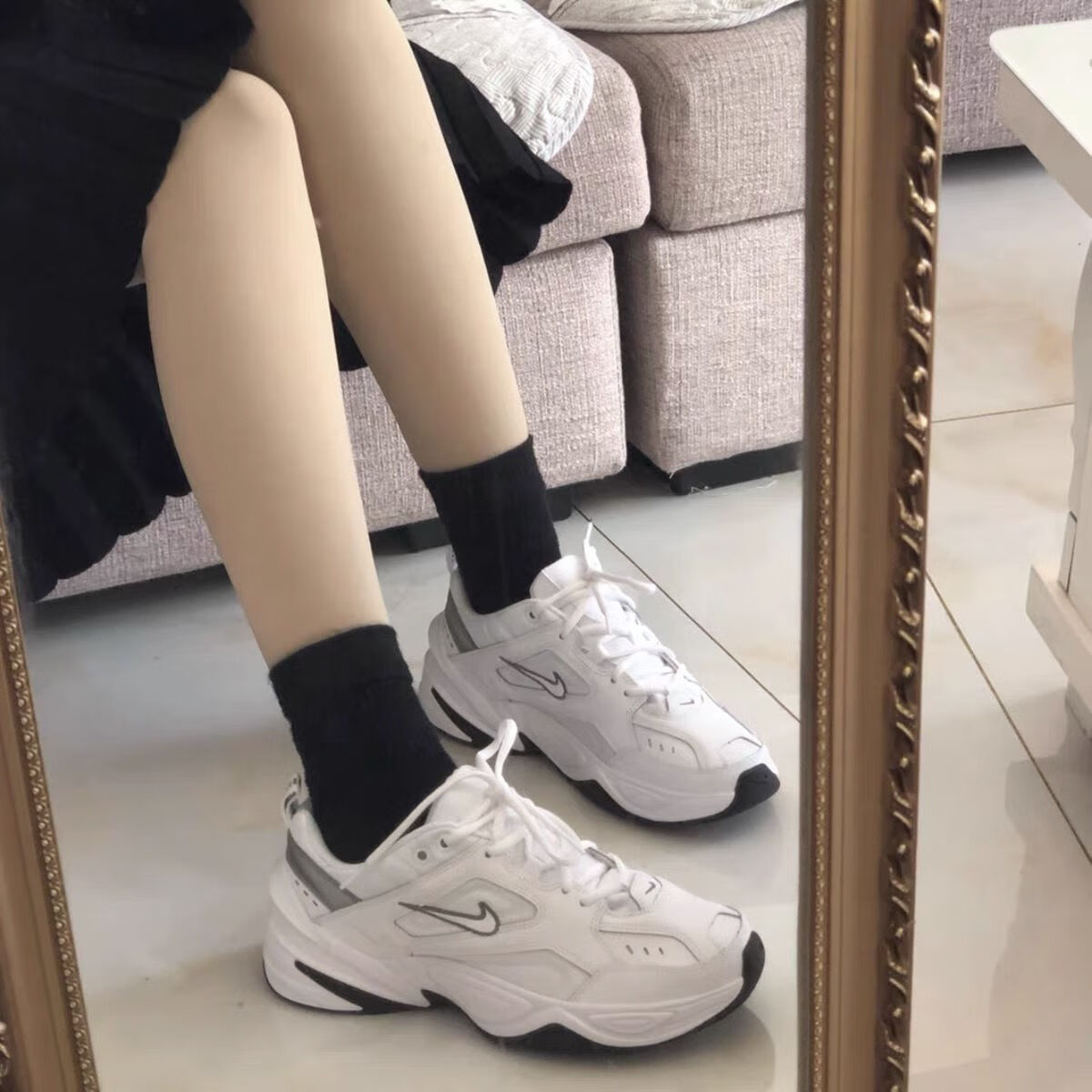 复古增高女鞋m2k老爹鞋情侣小白鞋休闲跑步运动鞋ins潮流百搭跑鞋