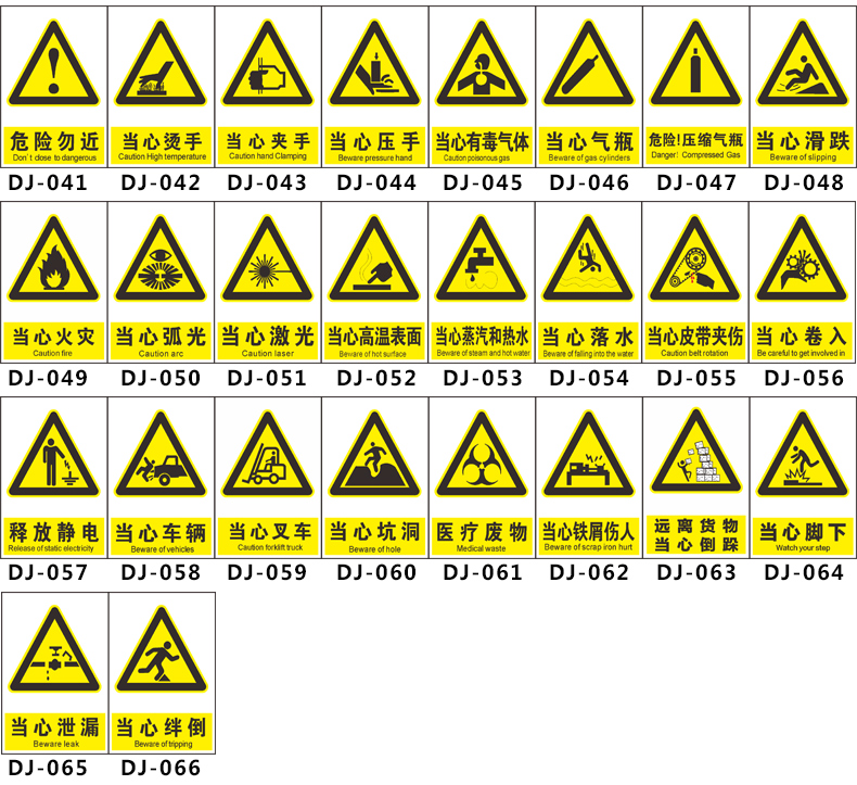 禁止吸烟提示牌警示标示贴温馨贴纸危险废物标志工厂车间标语施工标牌