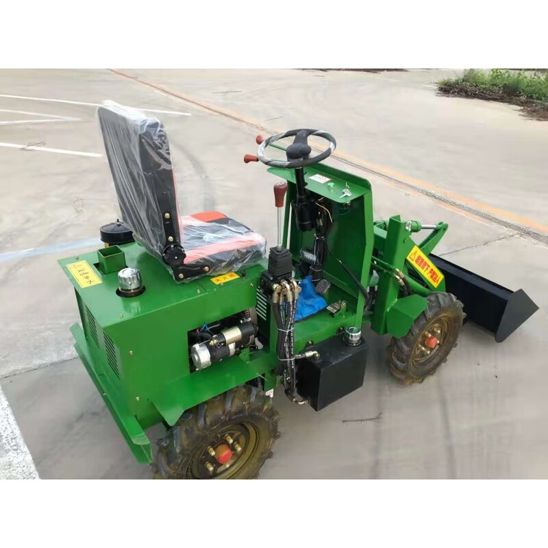 小铲车建筑工地小型柴油装载机农用养殖场清粪抓草推土机柴油18马力