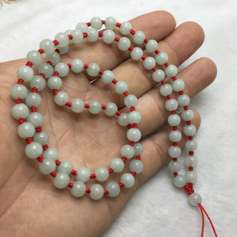 博皓玉珠链子红色绳子吊坠挂绳项链绳手工编织翡翠挂件玉珠绳男女款