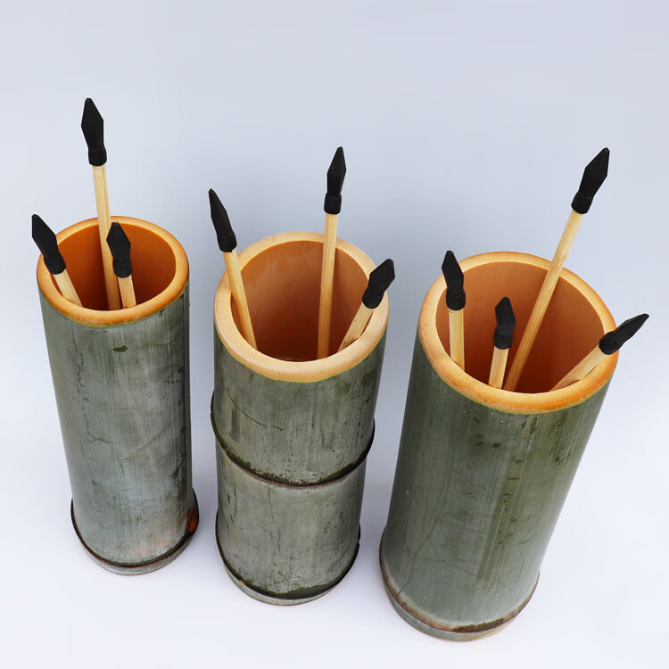 竹筒投壶投壶箭投壶套装软箭头天然竹筒投壶投箭儿童游戏道具仿古学校