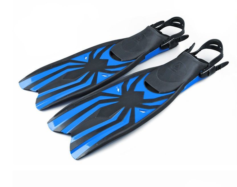 狐本士游泳潜水脚蹼浮潜三宝套脚式短成人蛙鞋儿童训练初学专用长款可