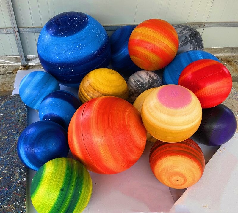 星空球橱窗装饰吊饰幼儿园商场九大行星挂饰婚庆舞台道具泡沫星球 30