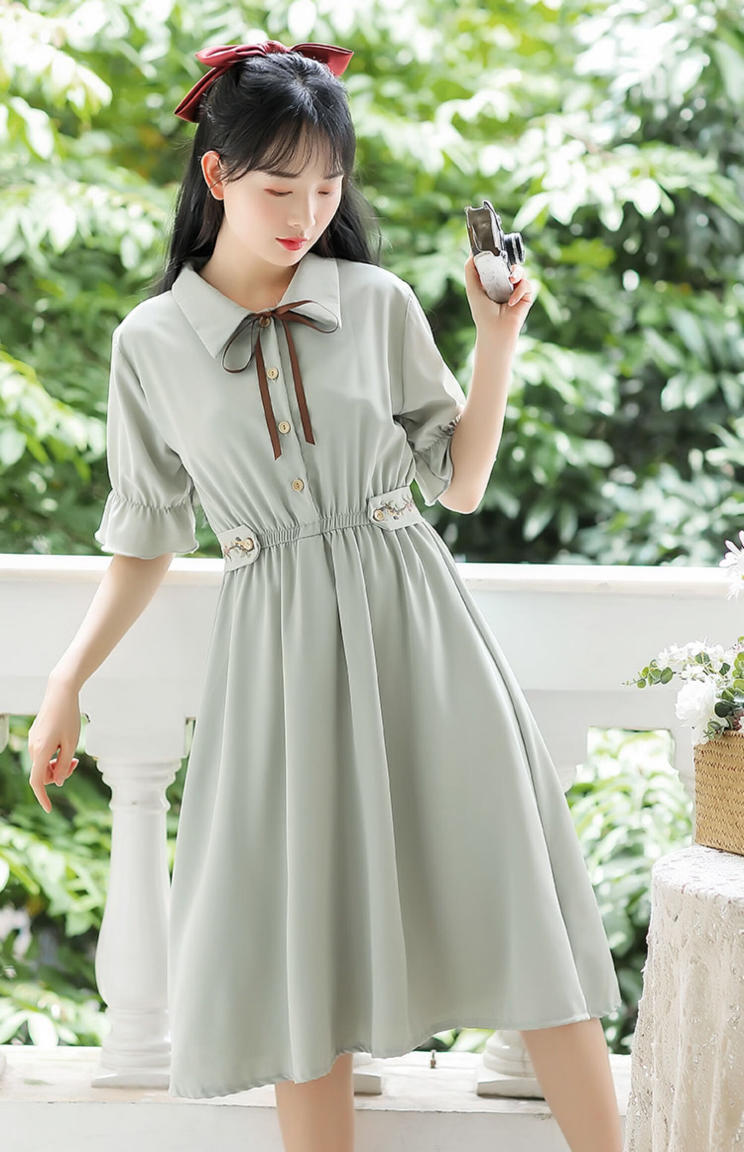 皮尔卡丹高档轻奢夏天女生森系连衣裙女装春夏季2022新款超仙女裙子