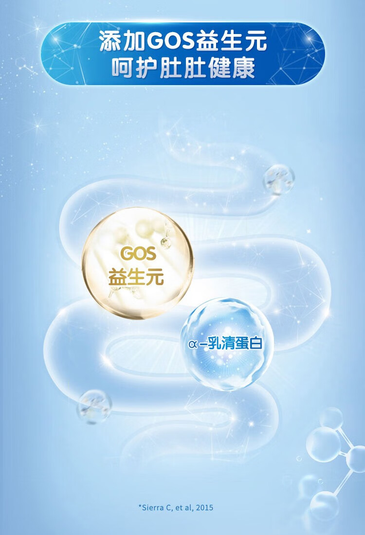 合生元 (biostime) 欧洲原装原罐 婴幼儿配方奶粉 沃蓝 2段400g/罐