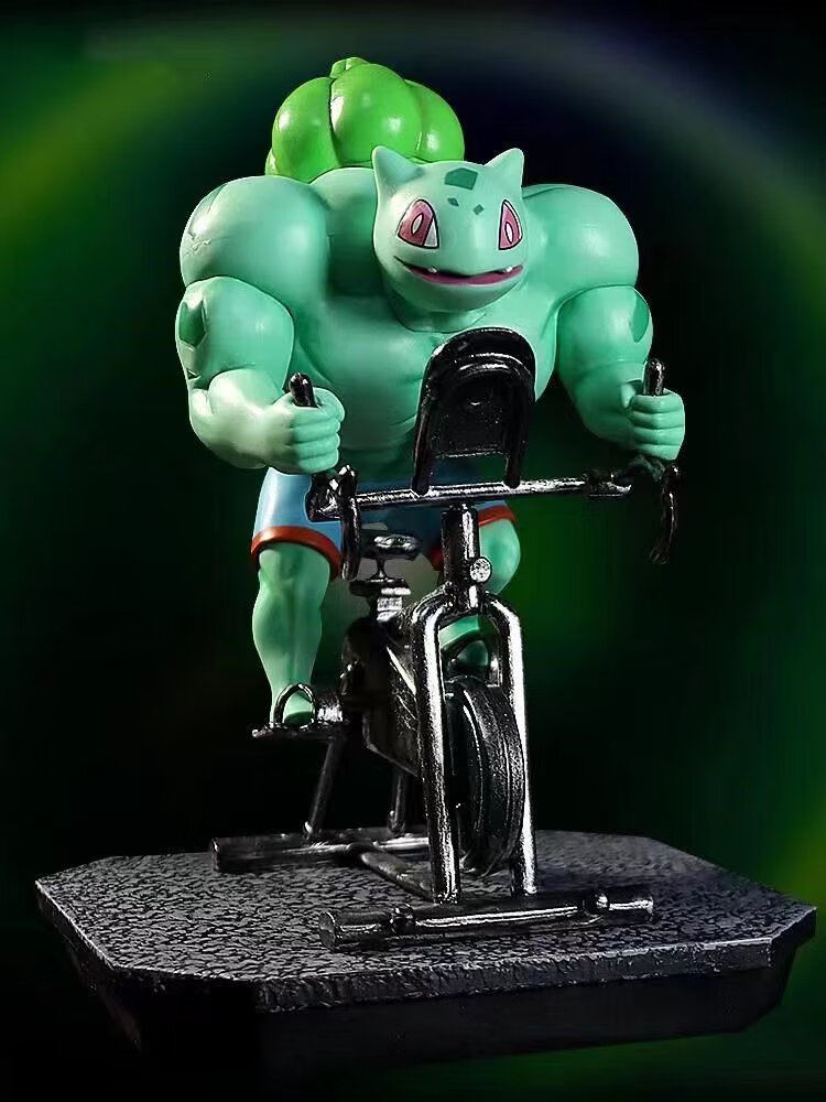 肌肉猛男手办 宠物小精灵fo健身房肌肉宝可梦皮卡丘小火龙杰尼龟gk