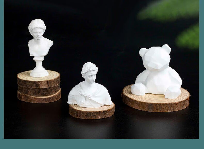 石膏粉diy娃娃手工制作场景美术雕塑模具材料 a高强快干模型石膏粉