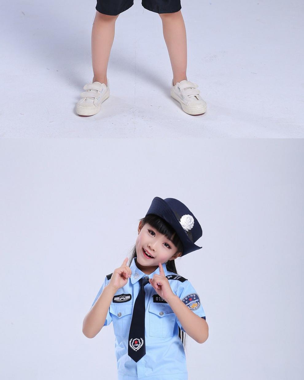 三四岁儿童警察服装图片
