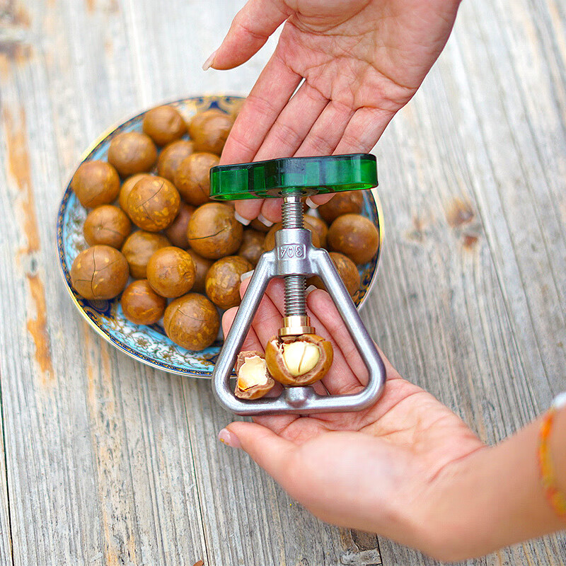 夏威夷果开口器304不锈钢开果器开坚果神器榛子夹子核桃夹松子开壳器