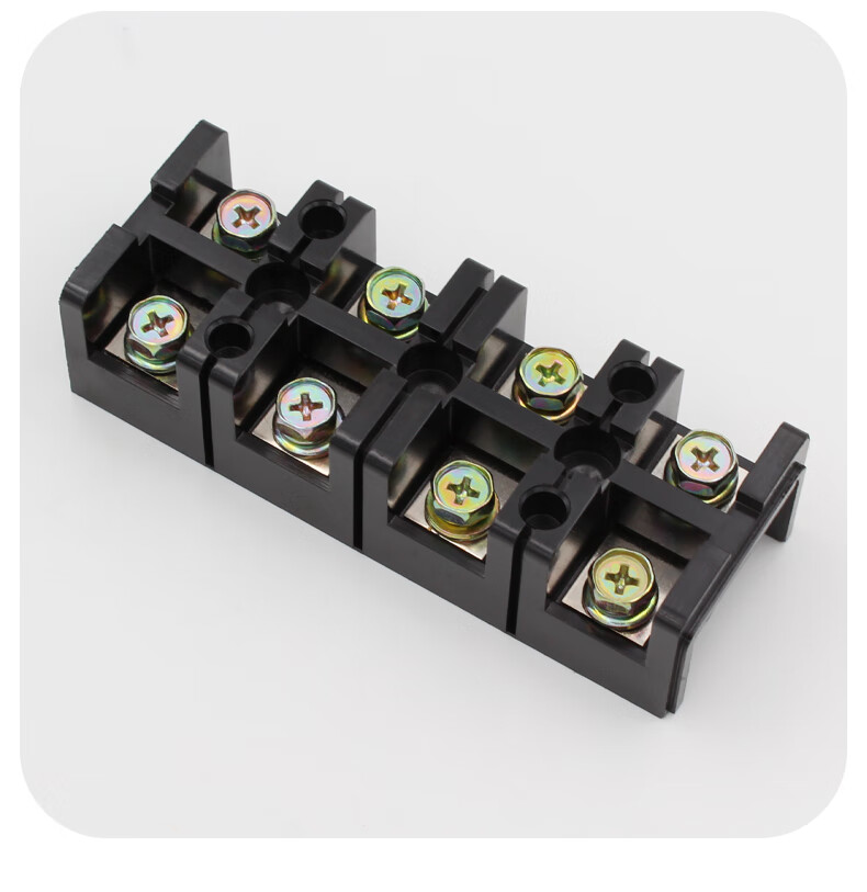 接线端子排 纯铜 tc-1004 100a 4位 4p大电流接线端子 接线排【图片