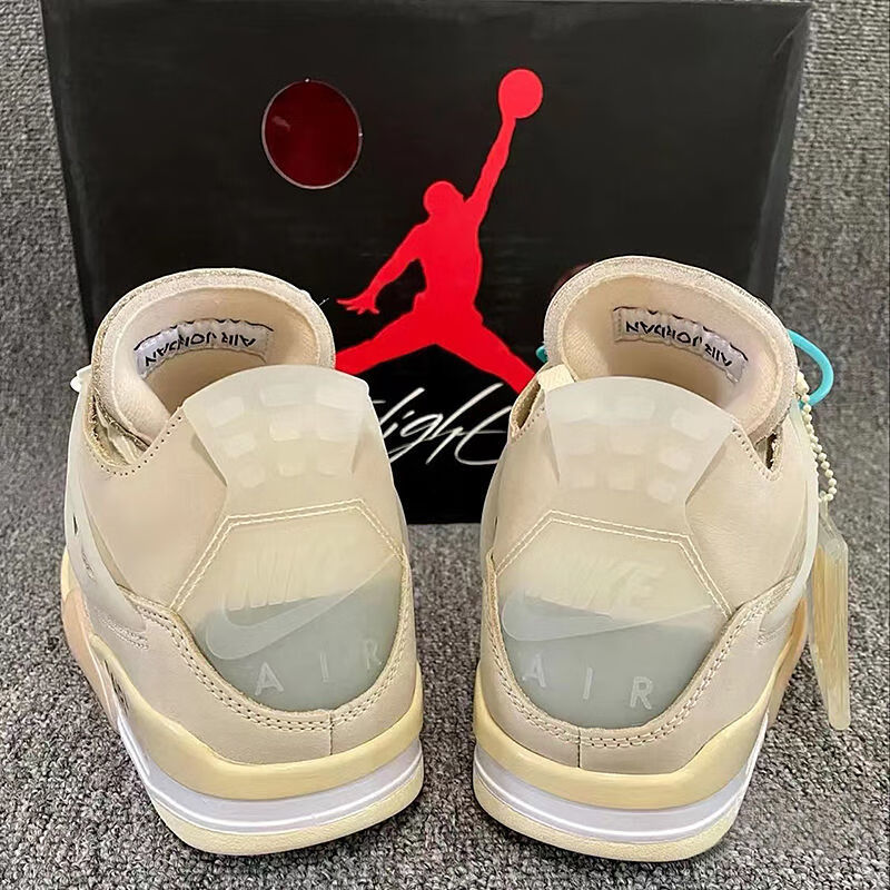 aj官网联名白帆蝉翼鞋男ow气垫缓震耐磨通勤风鞋轻便情侣跑步鞋潮 t2