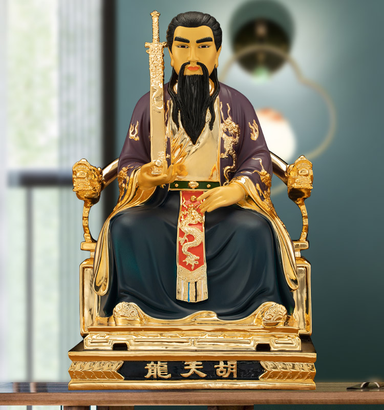 佛像 胡天龙胡天霸胡天刚神像彩绘胡四胡七太爷居家供奉摆件 胡天霸