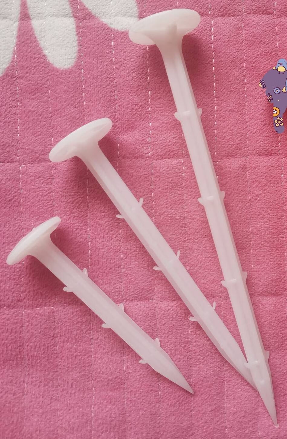 地钉批发名防草布地丁防草布塑料钉子固定器地布钉地膜草坪钉 黑色