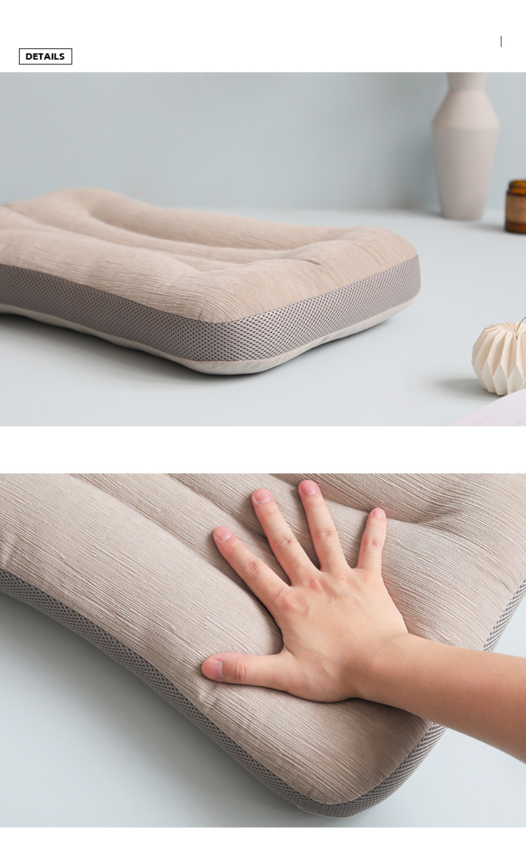 康童 纤水纺 羽丝绒颈枕 儿童扁枕头 学生宿舍单人枕枕 柔软枕芯一只