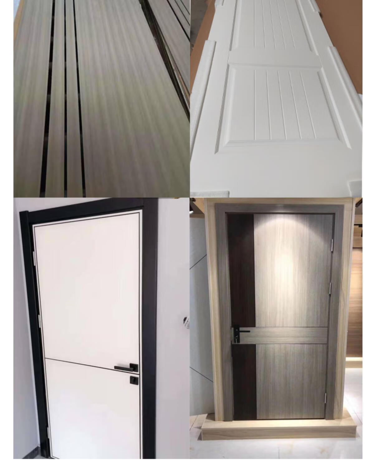 木门室内卧室门生态木门实木复合门烤漆现代简约轻奢门 零度扣线/内扣