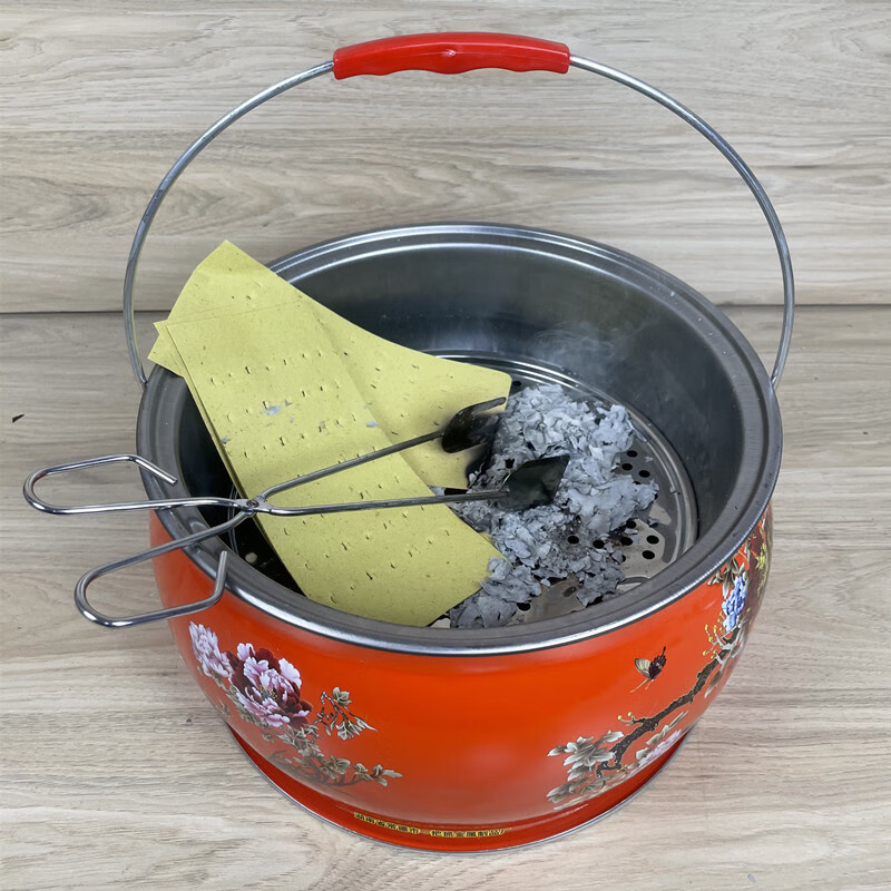 祭祀烧纸盆 清明节祭祀用品烧钱纸容器烧金纸炉烧金桶大号专用桶金纸