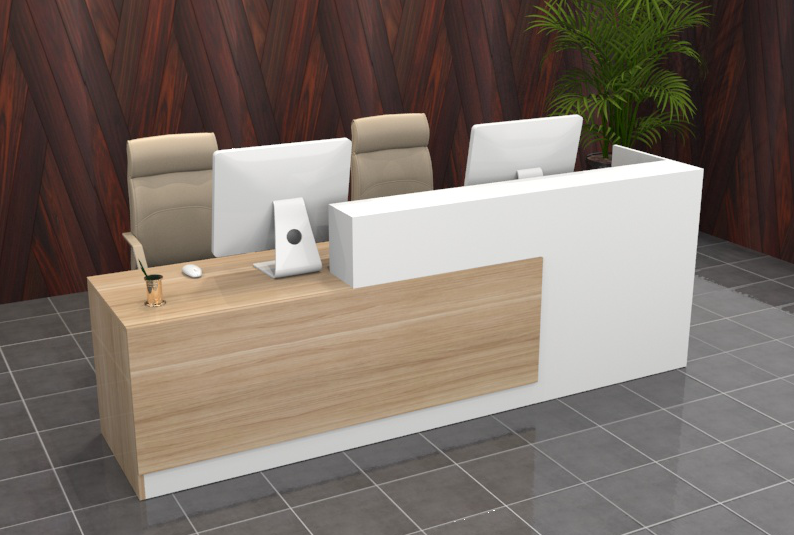 现代简约办公具板式吧台咨询台前台接待台服务台收银台迎宾台 1.