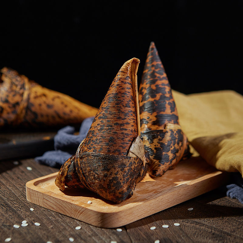 真空碱水粽传统农家手工端午毛竹叶糯米粽无馅500g量腹而食老底子碱水