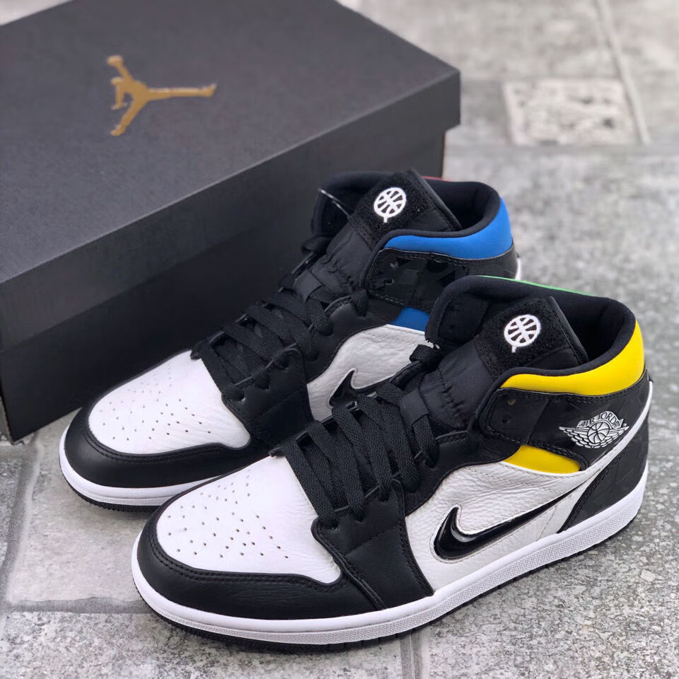 aj中帮鞋纯原男鞋高品质乔1四色鸳鸯潮流板鞋女校园运动篮球鞋 四色