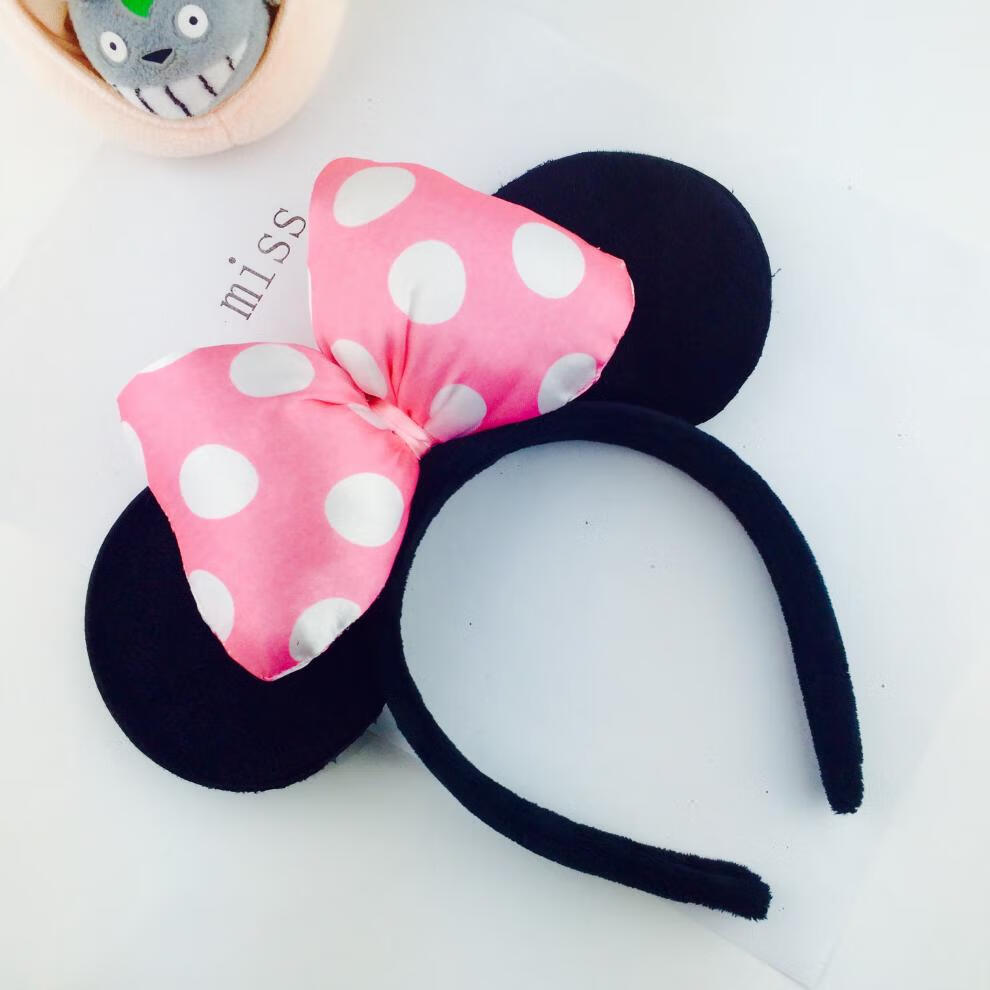 万圣节头饰可爱卡通迪士尼发箍少女儿童头饰大蝴蝶结头箍韩版发卡