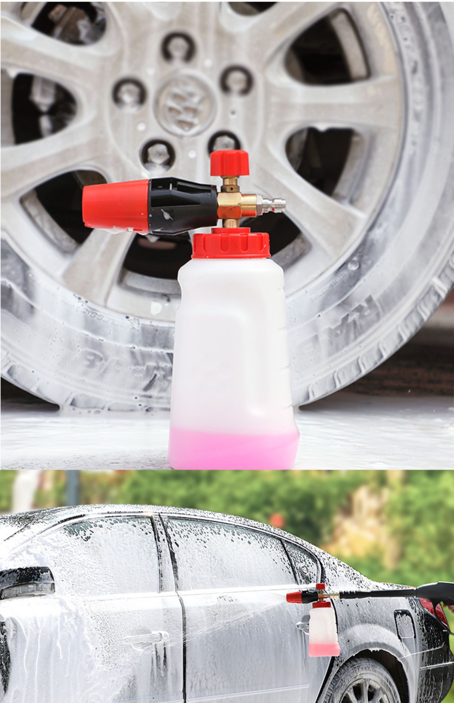 高压洗车水枪洗车机枪头喷头洗车泵配件大全专用380型清洗机神器 外丝