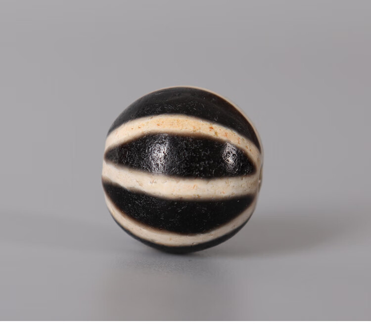 歌盼 西藏天珠圆珠 藏传瓜珠佛珠顶珠多宝手串配珠饰品配件diy文玩