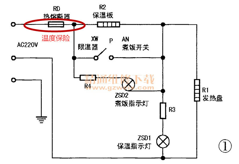 电饼铛接线图 六脚图片