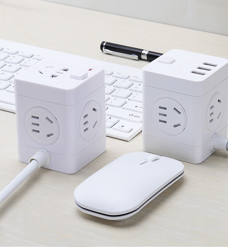 播座排电插板无线单头插座隐形插排面板免布线插头转换家用 【象牙白