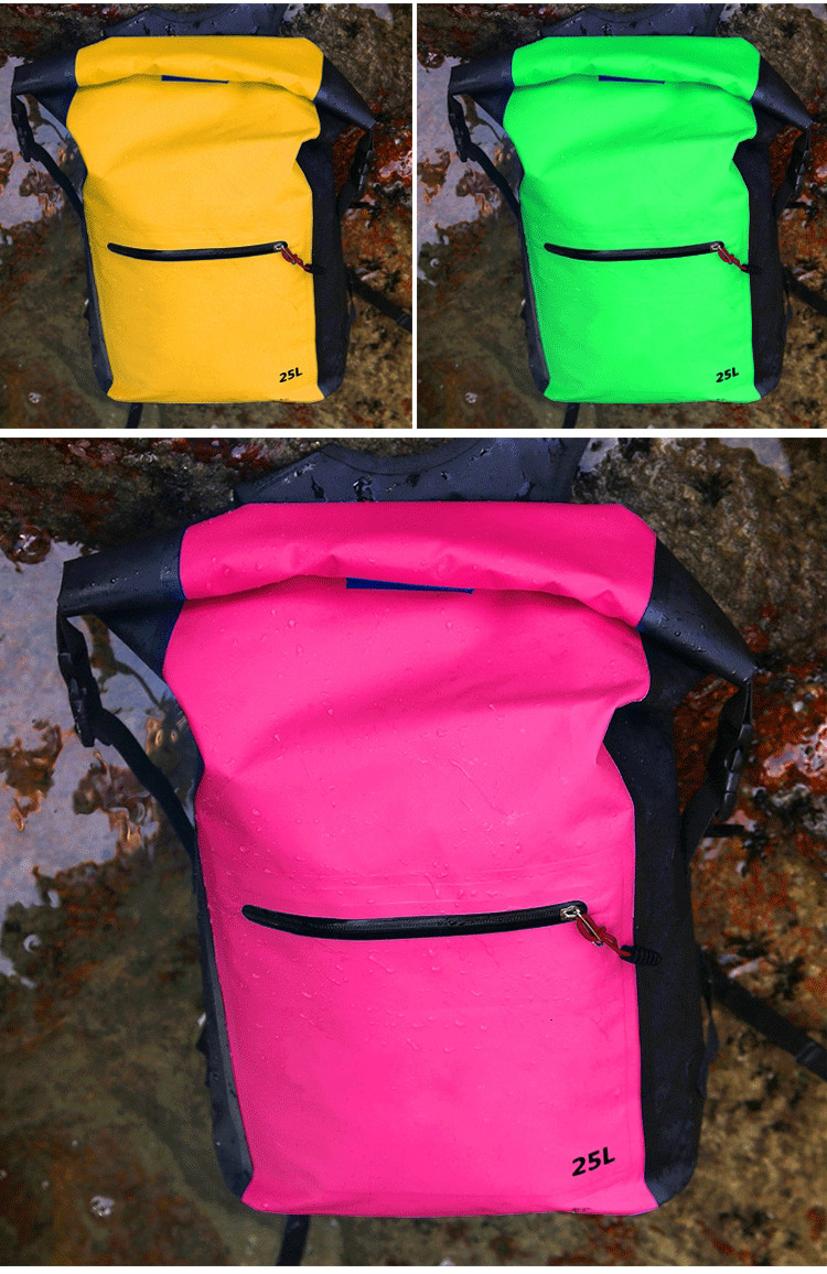 防水包双肩 沙滩浮潜溯溪包漂流收纳袋 户外潜水游泳运动登山背包