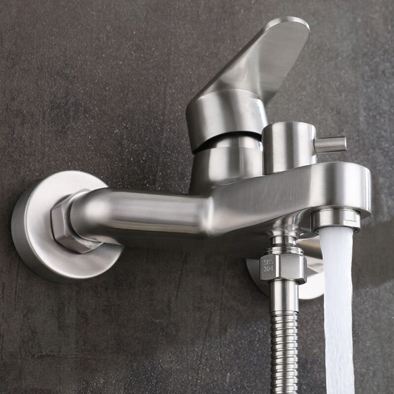 热水器混水阀冷热混水阀 304不锈钢淋浴卫生间洗澡花洒暗装三联浴缸