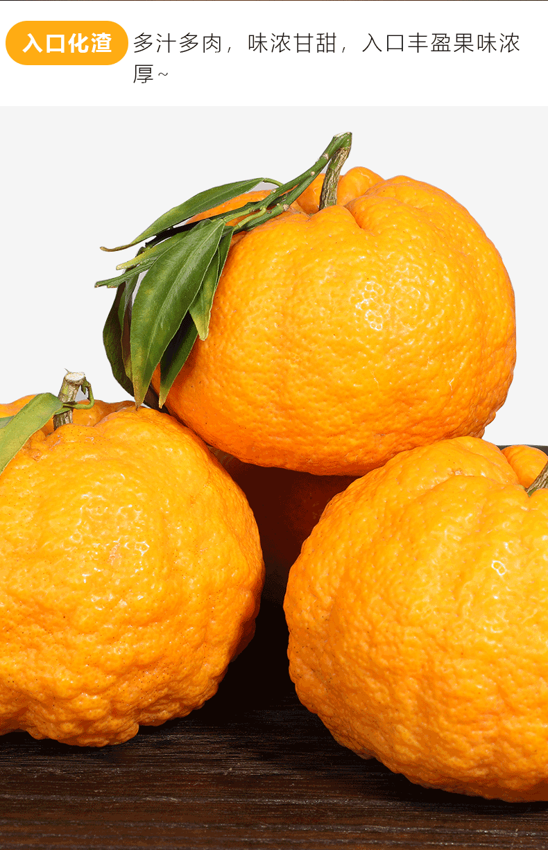陕西旬阳特产狮头柑 安康丑八怪皇帝柑贡柑新鲜水果现摘 特大果 10斤